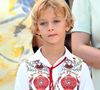 Stefano Casiraghi et son frère font la fierté de leurs parents.

 Célébration des 20 ans de règne du prince souverain Albert II de Monaco sur la place du Palais à Monaco, le 19 juillet 2025. © Bruno Bebert/Bestimage