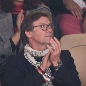 Laurent Romejko dans les tribunes des Internationaux de France de tennis de Roland Garros 2024 à Paris, France, le 1er juin 2024. © Jacovides-Moreau/Bestimage