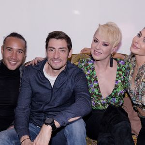 Exclusif - Laurent Maistret et Claude Dartois de Koh-Lanta, Katrina Patchett, Candice Pascal à la soirée du "Dimanche soir" au Gypsi Motel à Paris, France, le 5 décembre 2021. © Rachid Bellak/Bestimage