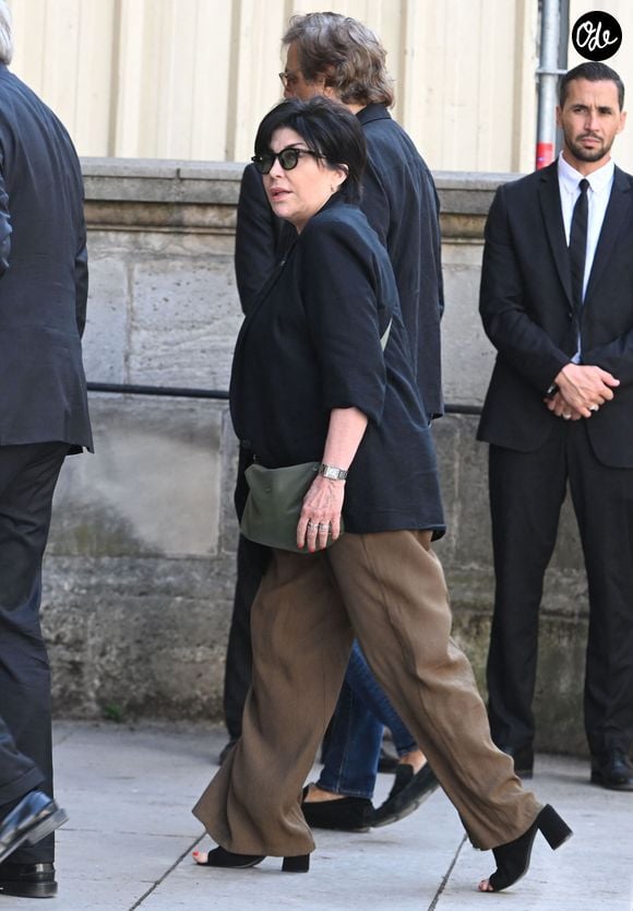 Liane Foly - Obsèques de la chanteuse et pianiste française Marie-Paule Belle, en l'église Saint-Roch à Paris le 3 aout 2026. © Agence / Bestimage