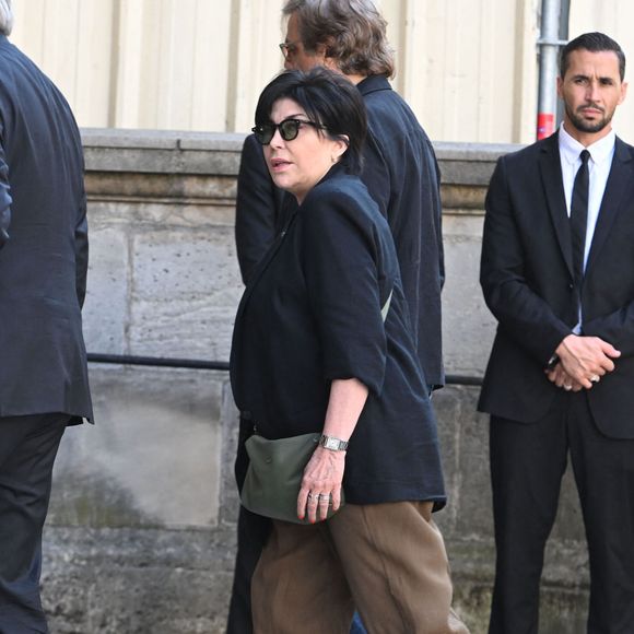 Liane Foly - Obsèques de la chanteuse et pianiste française Marie-Paule Belle, en l'église Saint-Roch à Paris le 3 aout 2026. © Agence / Bestimage