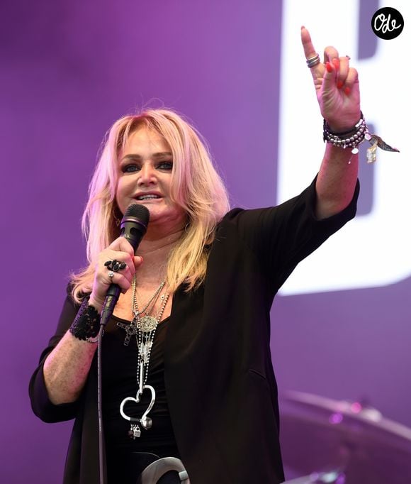 Bonnie Tyler en concert au festival Rewind à Macclesfield, Royaume Uni, le 5 août 2018.

© Backgrid UK/ Bestimage