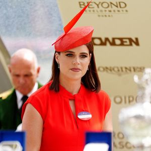 La princesse Eugenie lors de la présentation des gagnants des Hardwicke Stakes le cinquième jour de Royal Ascot à l'hippodrome d'Ascot, Berkshire, Royaume-Uni, le 21 juin 2025.  © David Davies/PA Wire/ABACAPRESS.COM