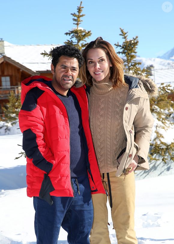 Jamel Debbouze et sa femme Mélissa Theuriau au 20ème festival du film de comédie de l'Alpe d'Huez le 20 janvier 2017. © Dominique Jacovides / Bestimage