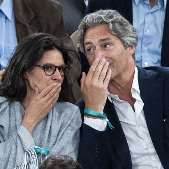 Apolline de Malherbe dans les tribunes lors des Internationaux de France de Tennis de Roland Garros 2025, à Paris, France, le 4 juin 2025. © Jacovides-Moreau/Bestimage