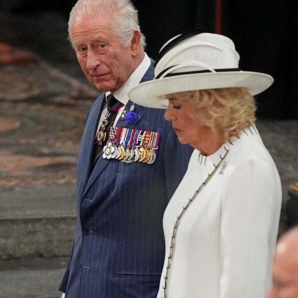 Le roi Charles III d'Angleterre et Camilla Parker Bowles, reine consort d'Angleterre - Westminster Abbey le 8 mai 2025
© Jordan Pettitt/WPA-Pool