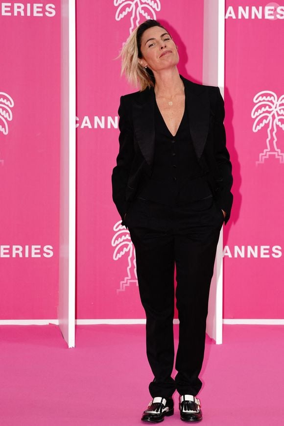 Alessandra Sublet - Arrivées au photocall de la cérémonie de clôture sur le pink carpet de la 5ème édition du Festival International Canneseries à Cannes le 6 avril 2022.
© Norbert Scanella / Panoramic / Bestimage