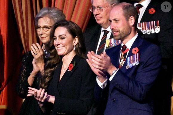 Le prince et la princesse de Galles et le duc et la duchesse de Gloucester assistent au festival annuel du souvenir de la Royal British Legion au Royal Albert Hall à Londres, Royaume-Uni, le samedi 9 novembre 2024. Photo by Chris J. Ratcliffe/PA Wire/ABACAPRESS.COM