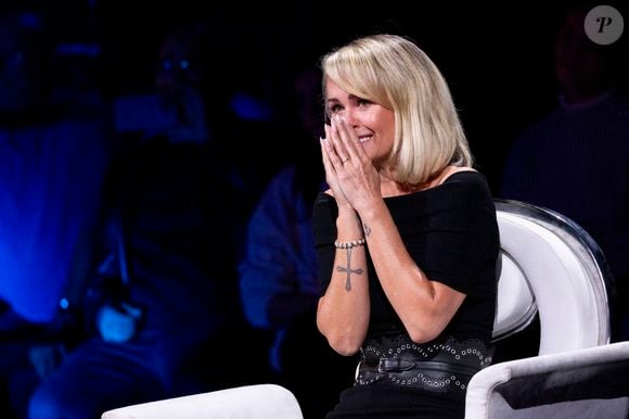 Exclusif - Laeticia Hallyday - Enregistrement de l'émission "La chanson secrète", présentée par N.Aliagas et diffusée le 1er décembre sur TF1
© Guillaume Gaffiot-Cyril Moreau / Bestimage