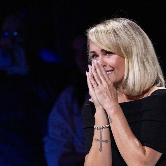 Exclusif - Laeticia Hallyday - Enregistrement de l'émission "La chanson secrète", présentée par N.Aliagas et diffusée le 1er décembre sur TF1
© Guillaume Gaffiot-Cyril Moreau / Bestimage