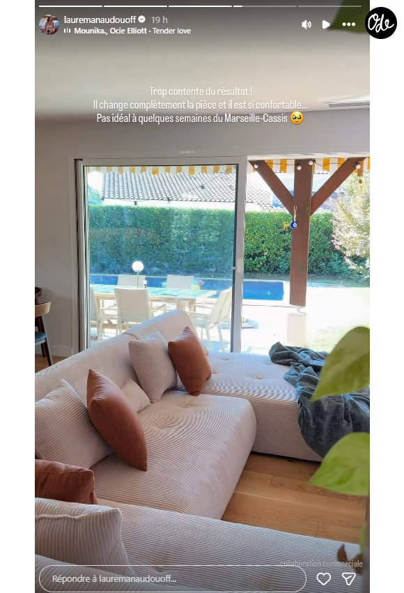 Laure Manaudou partage des images de son intérieur
