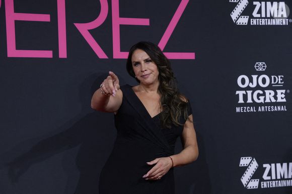 L'actrice Karla Sofía Gascon est présente sur le tapis rouge de la première du film Emilia Perez au Cinepolis Plaza Carso, le 15 janvier 2025 à Mexico City, Mexique. Photo par Ismael Rosas/ Eyepix Group/ABACAPRESS.COM