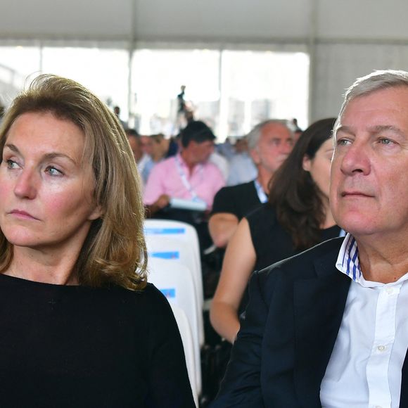 Cecilia et Richard Attias assistent à une session de l'université d'été du Medef à Jouy-en-Josas, près de Paris, le 31 août 2016. Photo by Christian Liewig/ABACAPRESS.COM