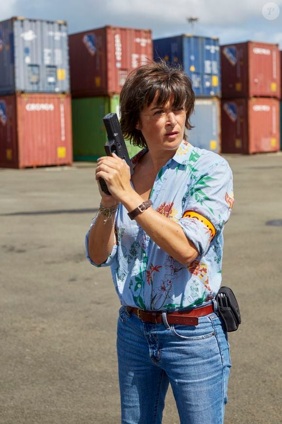 Exclusif - Béatrice de la Boulaye sur le tournage de la saison 2 de la série "Tropiques criminels" en Martinique, qui sera diffusée à partir du 19 février 2021 sur France 2. Juillet 2020
© Sylvie Castioni / Bestimage