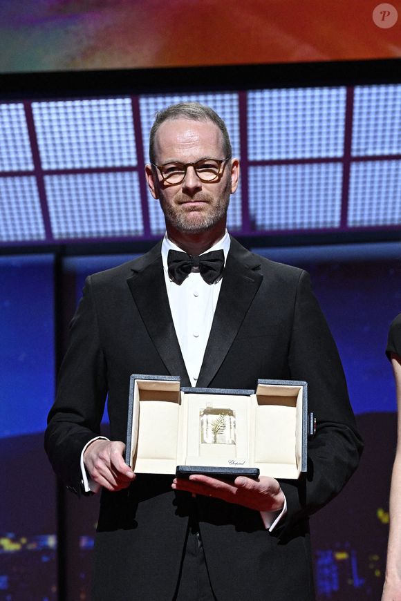 Le réalisateur et scénariste norvégien Joachim Trier reçoit le Grand Prix pour le film Affeksjonsverdi" (Valeur sentimentale) lors de la cérémonie de clôture de la 78e édition du Festival de Cannes à Cannes, France, le 24 mai 2025. Photo de David Niviere/ABACAPRESS.COM