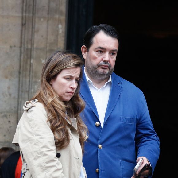 Jean-François Piège à la sortie de la messe hommage à Doris Brynner dans l'église Saint-Philippe-du-Roule à Paris le 4 juin 2025.

© Christophe Clovis / Bestimage