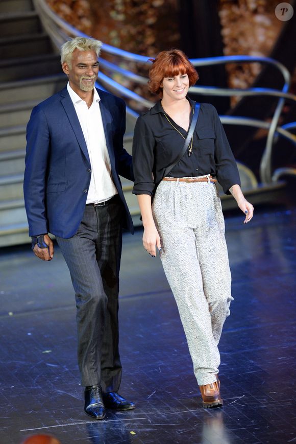 Satya Oblette et Fauve Hautot lors du Top Model Belgium qui s'est tenu au Lido à Paris, France, le 10 mai 2015. Photo by Nicolas Briquet/ABACAPRESS.COM