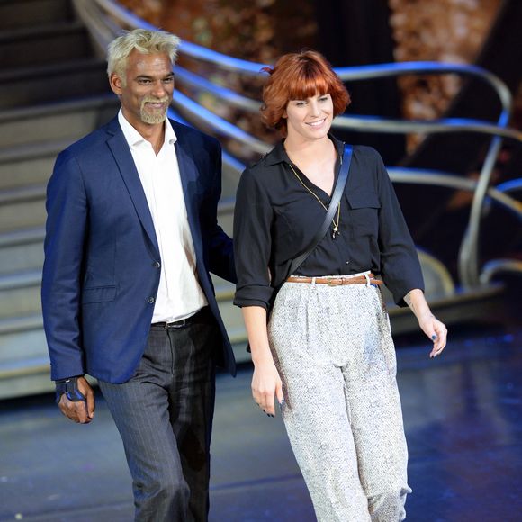 Satya Oblette et Fauve Hautot lors du Top Model Belgium qui s'est tenu au Lido à Paris, France, le 10 mai 2015. Photo by Nicolas Briquet/ABACAPRESS.COM