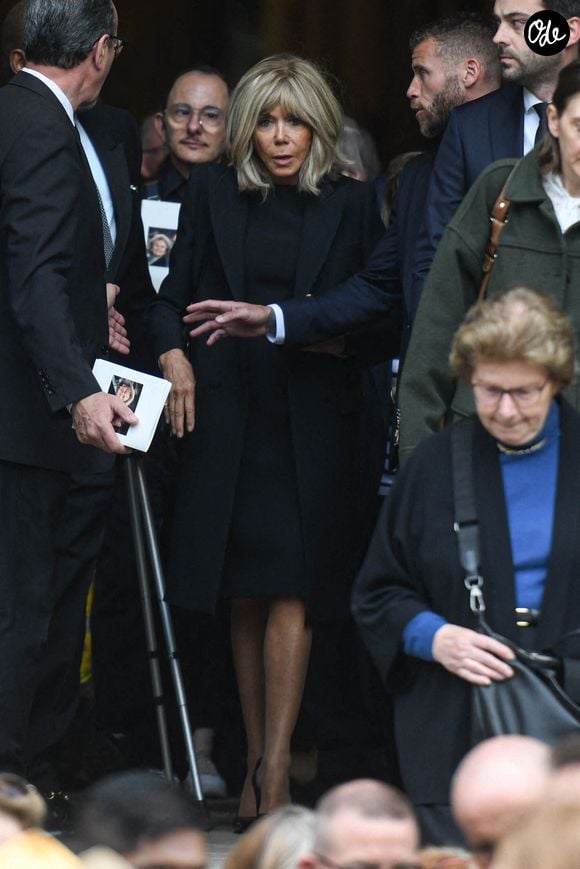 Brigitte Macron lors des funérailles de Bernadette Chirac, veuve de l'ancien président français Jacques Chirac, à la basilique Sainte-Clotilde à Paris, en France, le 12 juin 2026. Bernadette Chirac est décédée le 5 juin 2026, à l'âge de 93 ans. Photo de Florian Poitout/ABACAPRESS.COM