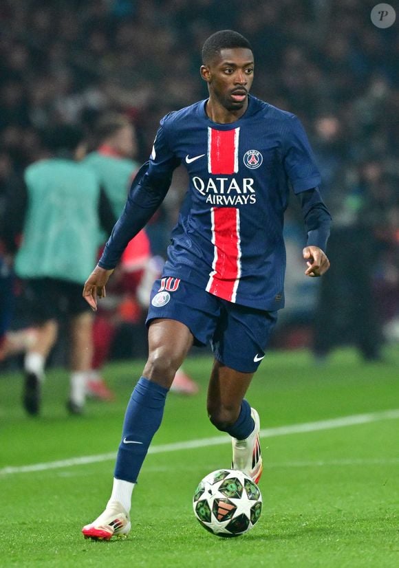 Ousmane Dembelé  PSG) lors du match de Ligue des Champions de l'UEFA opposant le le Paris Saint-Germain (PSG) au Stade Brestois 29 (score 7-0 au Parc des Princes à Paris, France, le 19 février 2025. © Christian Liewig/Bestimage