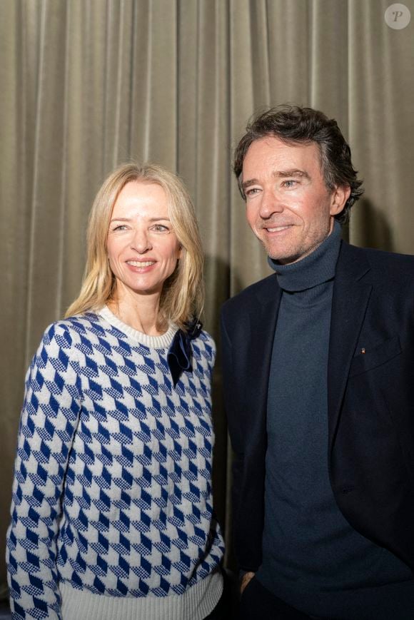 Delphine Arnault et Antoine Arnault lors du défilé Dior Homme Automne/Hiver 2026-2027 dans le cadre de la semaine de la mode à Paris le 21 janvier 2026 à Paris, France.Photo by Eliot Blondet/ABACAPRESS.COM