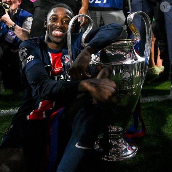 Ousmane Dembele - Le PSG remporte la Ligue Des Champions 2025, pour la première fois de son histoire, face à l'Inter Milan (5-0) à l'Allianz Arena de Munich, le 31 mai 2025. ©Image Sport/PsnewZ/Bestimage