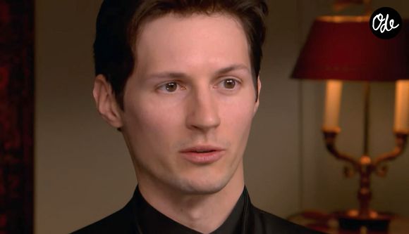 Pavel Durov, franco-russe de 39 ans, fondateur et PDG de la messagerie sécurisée Telegram a été interpellé samedi soir 24 août 2024 à l'aéroport du Bourget en France. © Capture TV Interview 60 Minutes via Bestimage