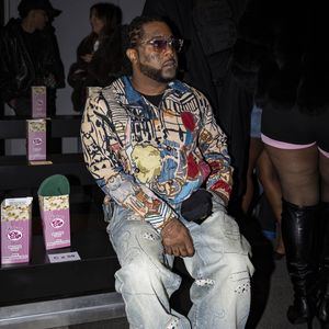 Le rappeur 03 Greedo - Célébrités au défilé KidSuper "Collection Homme Prêt-à-Porter Automne/Hiver 2026-2027" lors de la Fashion Week de Paris (PFW) le 24 janvier 2026.© Vincenzo Arzone/Bestimage