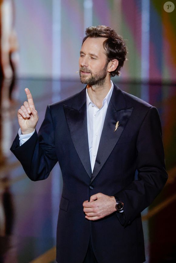 Benjamin Lavernhe (broche de la Maison Chaumet) lors de la 51ème cérémonie des César à l'Olympia à Paris, France, le 26 février 2025 © Borde-Jacovides/Bestimage