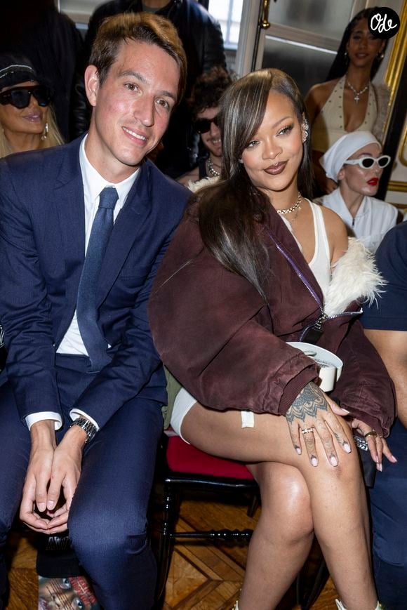 Alexandre Arnault et Rihanna au défilé Homme A$AP Rocky X American Sabotage by AWGE Printemps/Été 2025  dans le cadre de la Fashion Week de Paris, France, le 21 juin 2024. © Olivier Borde/Bestimage