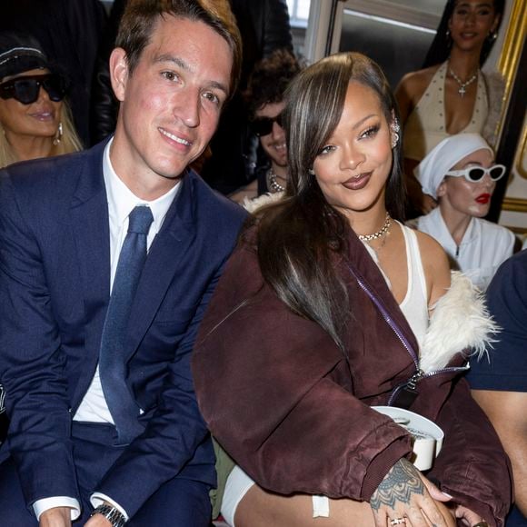 Alexandre Arnault et Rihanna au défilé Homme A$AP Rocky X American Sabotage by AWGE Printemps/Été 2025  dans le cadre de la Fashion Week de Paris, France, le 21 juin 2024. © Olivier Borde/Bestimage
