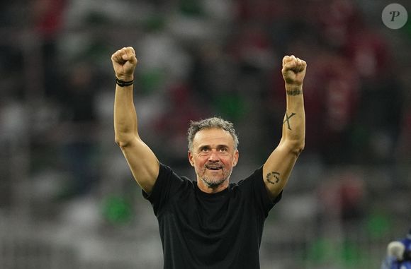 Le 6 mai 2026, Munich, Aarhus, Allemagne : LUIS ENRIQUE du FC Paris Saint-Germain célèbre pendant la demi-finale de l'UEFA Champions League : Bayern Munich et PSG. (Credit Image : © Ulrik Pedersen/ZUMA Press Wire)