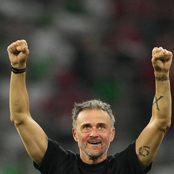 Le 6 mai 2026, Munich, Aarhus, Allemagne : LUIS ENRIQUE du FC Paris Saint-Germain célèbre pendant la demi-finale de l'UEFA Champions League : Bayern Munich et PSG. (Credit Image : © Ulrik Pedersen/ZUMA Press Wire)