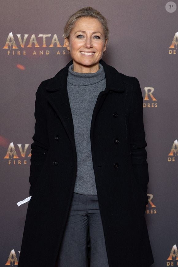 La journaliste et animatrice française Anne-Sophie Lapix assiste à la première européenne de "Avatar : Fire And Ash" le 5 décembre 2025 à la "Seine Musicale" à Boulogne-Billancourt, près de Paris, France. Photo by Alexis Jumeau/ABACAPRESS.COM