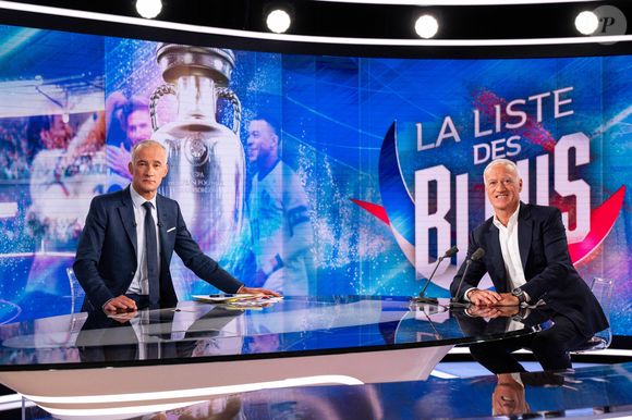 Mais pour l'édition du soir animée par Gilles Bouleau, une nouvelle tête fait aussi son apparition

Gilles BOULEAU animateur TF1 et Didier DESCHAMPS sélectionneur de la France lors de l'annonce de la sélection de l'équipe de France de football pour l'UEFA EURO 2024 au Studio TF1 le 16 mai 2024 à Boulogne Billancourt, France. Photo by Baptiste Fernandez/Icon Sport/ABACAPRESS.COM