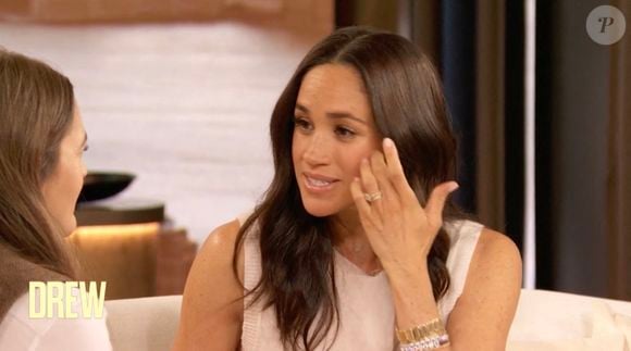Meghan Markle, duchesse de Sussex dans le Drew Barrymore Show. - Pictures must credit:  The Drew Barrymore Show / Paramount Plus
Picture supplied by JLPPA