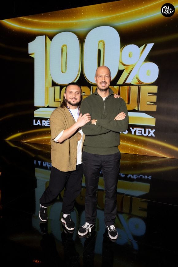 Exclusif - McFly et Carlito en coulisses de l'enregistrement de l'émission « 100 % Logique », présentée par C. Féraud et diffusée le 24 janvier sur France 2, à Saint-Denis, France, le 28 novembre 2025. © Jeremy Melloul/Bestimage