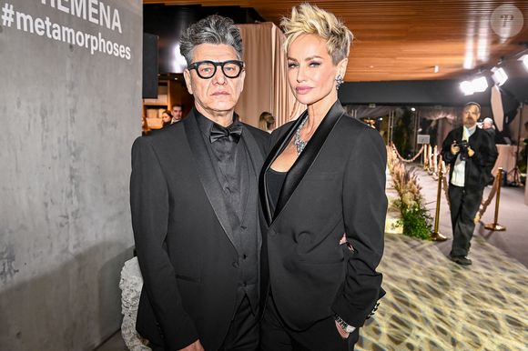 Marc Lavoine et sa compagne Adriana Karembeu à la soirée du Beauty Ball 2026 au château de Bratislava, en Slovaquie, le 16 janvier 2026. © ProfiMedia/Bestimage