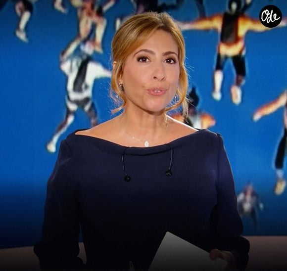 Captures d'écran - Léa Salamé présente son premier journal de 20 heures sur France 2 le 1er septembre 2025. © Alain Guizard / Bestimage