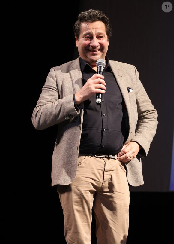Laurent Gerra à la journée de pré ouverture du Festival du cinéma Français & gastronomie d'Aix-les-Bains le 2 juin 2025. Le festival se tient du 3 au 7 juin 2025 © Denis Guignebourg / Bestimage