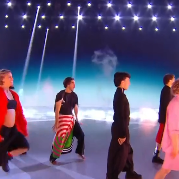 Avec leur troupe "Same but different"

Fauve Hautot et son compagnon Romain Guillermic dans "Danse avec les stars" sur TF1 le 3 avril 2026.