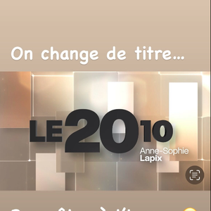 En effet, "On change de titre pour être à l'heure"

Anne-Sophie Lapix sur Instagram, 19 septembre 2025