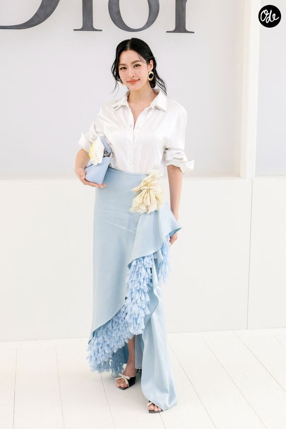 LingLing Sirilak Kwong au photocall du défilé Christian Dior Collection Femme Prêt-à-Porter Printemps/Eté 2027 lors de la Fashion Week de Paris (PFW) au Jardin des Tuileries, à Paris, France, le 29 septembre 2026. © Olivier Borde/Bestimage