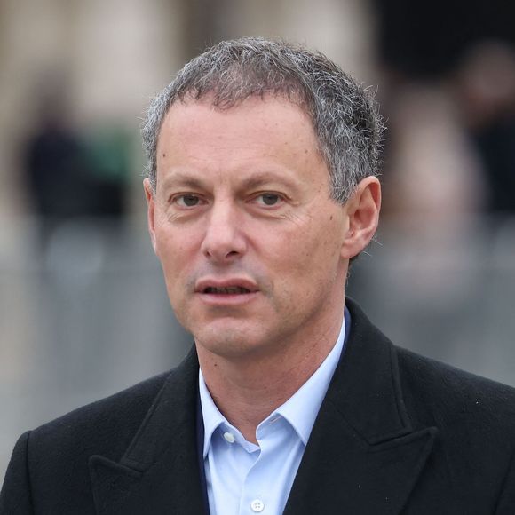 Marc-Olivier Fogiel - Hommage national à Robert Badinter devant le ministère de la Justice sur la place Vendôme à Paris le 14 février 2024. L'ancien garde des Sceaux, artisan de l'abolition de la peine de mort, est décédé vendredi dernier à l'âge de 95 ans. © Dominique Jacovides/Bestimage