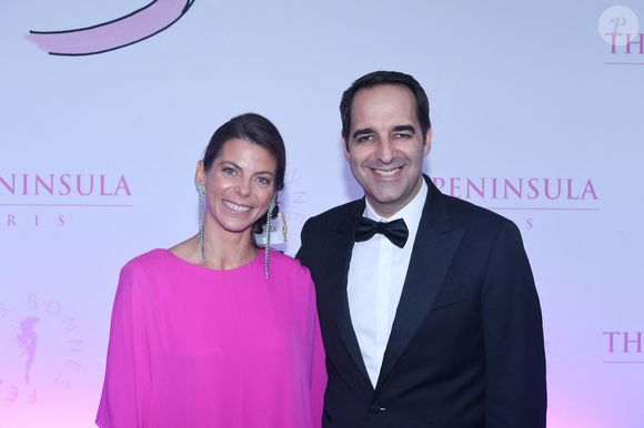 Nathalie Vimar, Directrice Commerciale et Marketing de l’hôtel The Peninsula Paris, Vincent Pimont, directeur de l’hôtel The Peninsula Paris - Soirée de gala du 10ème anniversaire de l’association "Les Bonnes Fées" à l’Hôtel The Peninsula Paris le 8 octobre 2025. The Peninsula Paris renouvelle son soutien dans la campagne Octobre Rose au côté de l’artiste G.Sardin. © Rachid Bellak/Bestimage