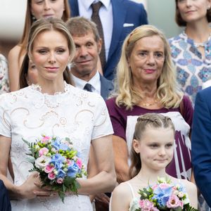 Charlene de Monaco et la princesse Gabriella (comtesse de Carladès) lors du pique-nique U Cavagnetu au parc Princesse Antoinette à Monaco le 6 septembre 2025. © Olivier Huitel/Pool Monaco/Bestimage