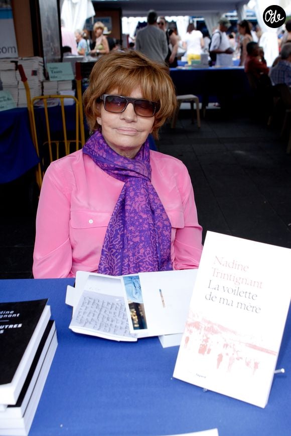 Nadine Trintignant - Festival du livre de Nice. Le 14 juin 2014 
©JLPPA / Bestimage