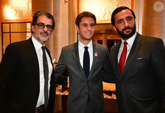 Stephane Hasbanian, Gabriel Attal et Georges Yaramis co-président du conseil de coordination des assyros chaldéens de France au dîner annuel du CCAF (Conseil de coordination des associations arméniennes de France) à l'hôtel du collectionneur à Paris le 11 mars 2025
Comme chaque année, la onzième édition du désormais fameux dîner du CCAF a fait salle comble. 450 personnes se sont retrouvées dans les salons de l'hôtel du collectionneur, à Paris. Lors du cocktail, plusieurs personnalités politiques ont eu l'occasion de s'entretenir avec les invités.
Comme de coutume, un certain nombre de figures intellectuelles étaient également au dîner.
C'est Nelson Monfort qui a présenté la soirée en rappelant que la soirée est l'occasion de nous retrouver et de réaffirmer les liens profonds qui unissent la France et l'Arménie, liens tissés par l'histoire, la culture et des valeurs communes.
Cette soirée incarne à la fois un hommage solennel et un appel à l'action. Hommage envers celles et ceux qui oeuvrent sans relâche pour la cause arménienne; mais appel à la communauté internationale pour qu'elle s'engage résolument pour la justice et la paix.

© Christian Liewig / Bestimage