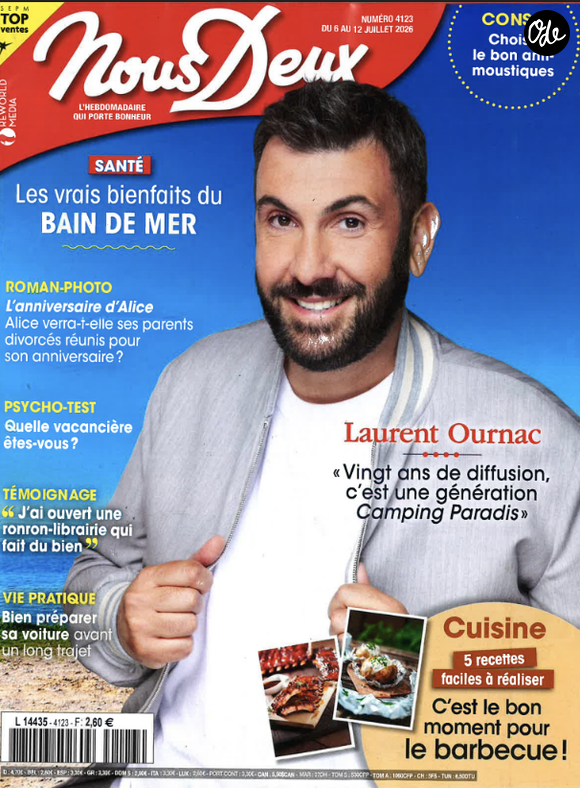 Laurent Ournac en couverture de "Nous deux".