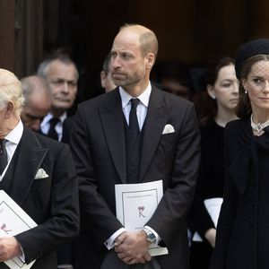 La famille royale durant les obsèques de la duchesse de Kent dans la cathédrale de Westminster à Londres le 16 septembre 2025. © Dana Press / Bestimage